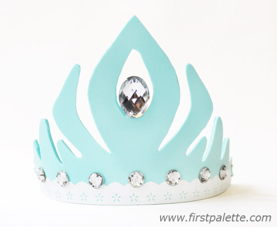 frozenprincessfoamcrown-blue