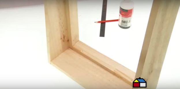 Soportes caja de madera